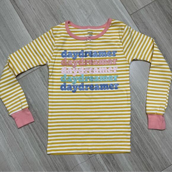 Carters Daydreamer Cotton Fleece Long Sleeve Pant Pajama Set Rainbow 5T NWOT - Picture 3 of 12